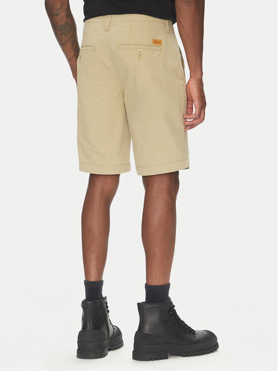 Timberland Timberland Bavlnené šortky TB0A5U2K Béžová Regular Fit