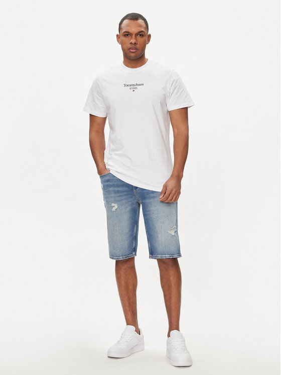 Tommy Jeans Tommy Jeans Kratke traperice Ryan DM0DM19453 Plava Slim Fit