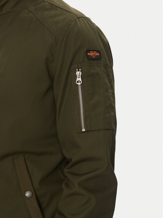 SCHOTT N.Y.C. SCHOTT N.Y.C. Übergangsjacke Kenny Khakifarben Regular Fit