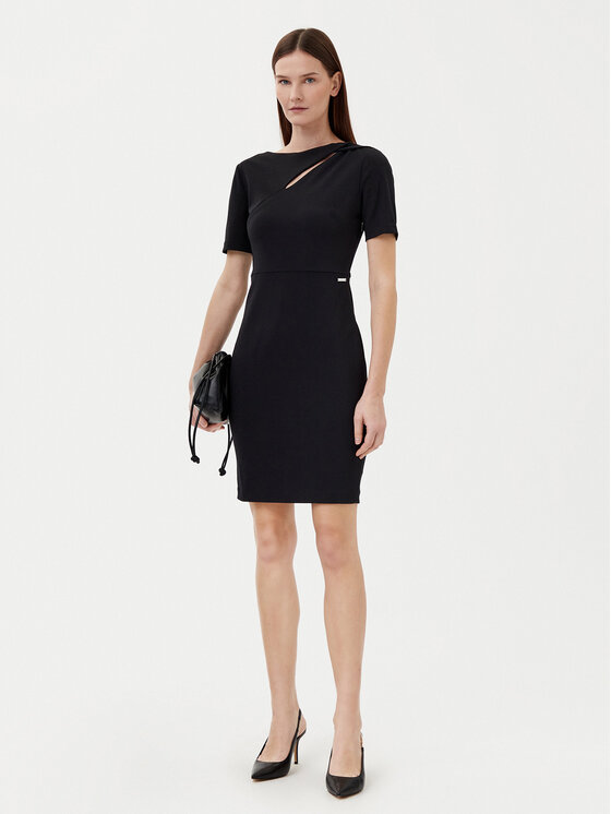 Calvin Klein Calvin Klein Rochie cocktail K20K208174 Negru Regular Fit