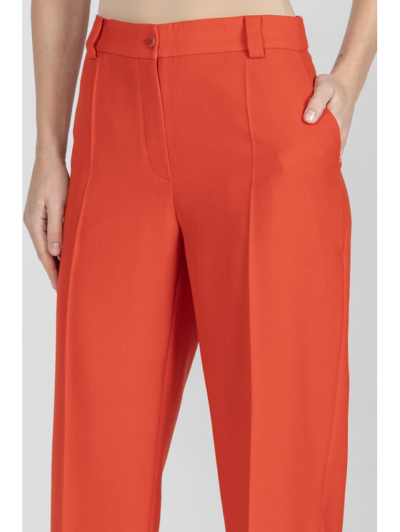 Deni Cler Milano Deni Cler Milano Spodnie materiałowe W-DC-5201-F2-A2-30-1 Czerwony Regular Fit