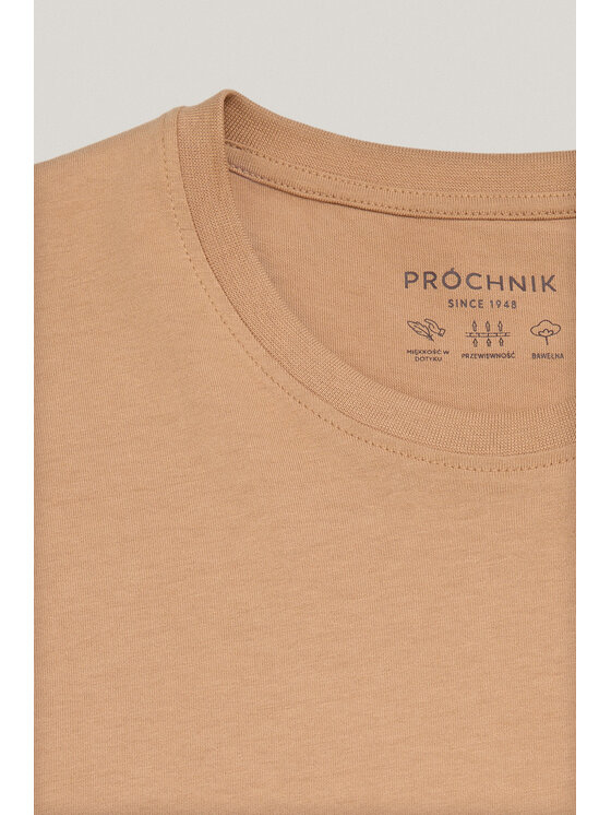Próchnik Próchnik T-Shirt PM6 TS073125000006 Beżowy Regular Fit