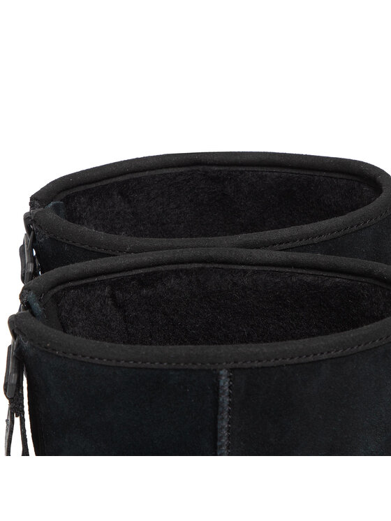 Ugg Ugg Μπότες Χιονιού W Classic Mini Logo Zip 1122671 Μαύρο