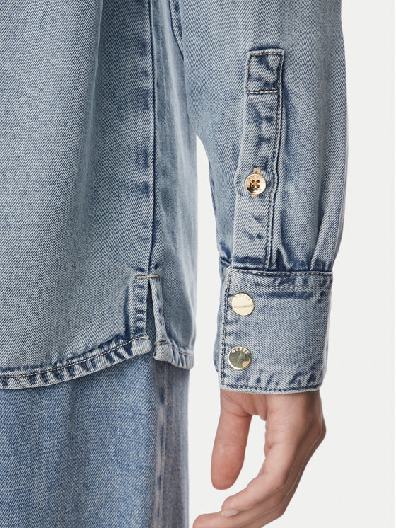 Guess Guess дънкова риза W6YH19 D1353 Син Regular Fit