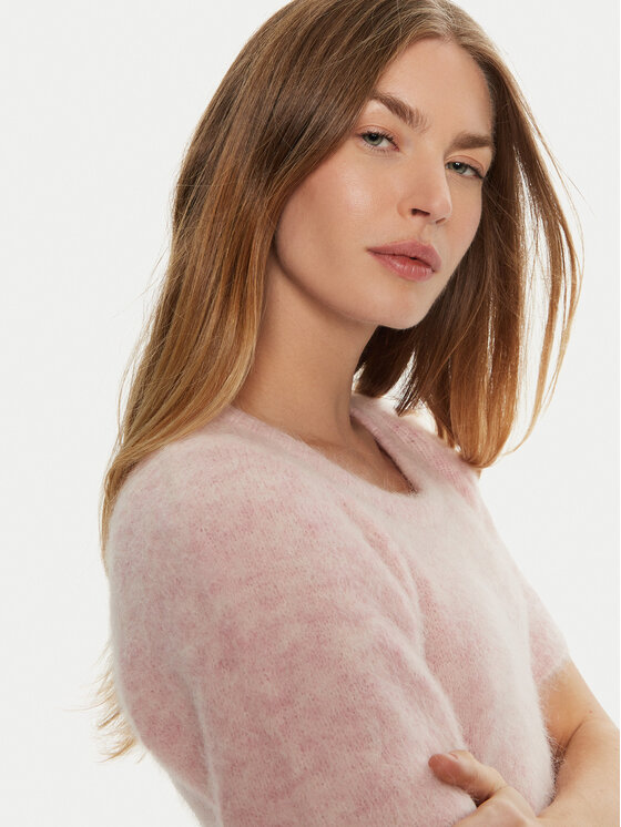 Munthe Munthe Sweter Taisa 243160624373 Różowy Regular Fit