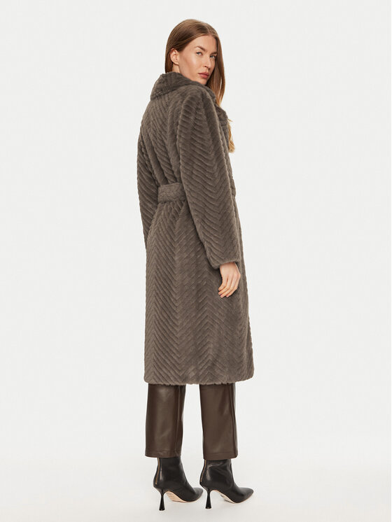 Marciano Guess Marciano Guess Pelzmantel Claire 4BGL33 7206A Braun Regular Fit