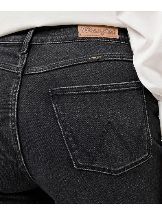 Wrangler Wrangler Jeansy Fierce Flare Czarny Bootcut Fit