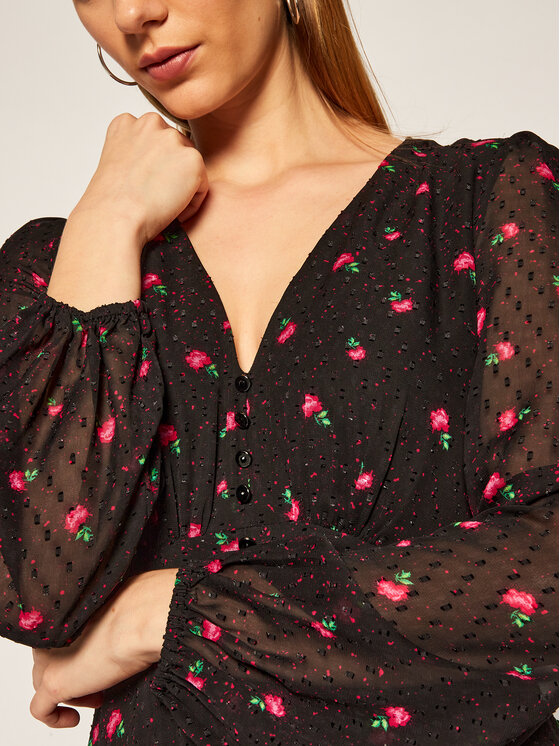Guess Guess Rochie de zi Dashamira W0BK90 WDDB0 Negru Regular Fit