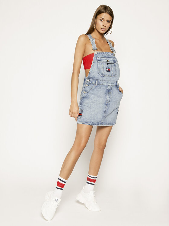 Tommy sales dungaree dress