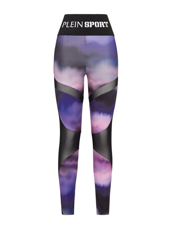 Plein Sport Plein Sport Legginsy 15897 Fioletowy Active Fit