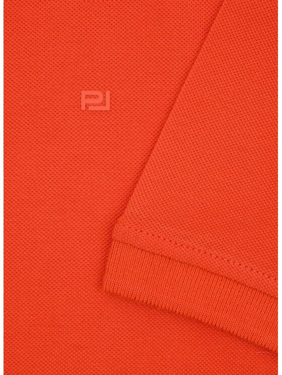Pako Lorente Pako Lorente Polo P26SF-TX-003 Pomarańczowy Classic Fit