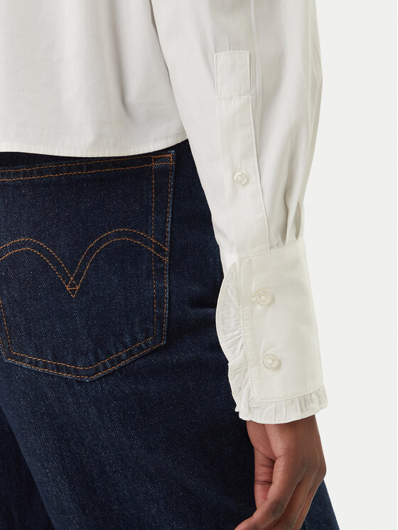 Tommy Jeans Tommy Jeans Cămașă DW0DW22767 Alb Relaxed Fit