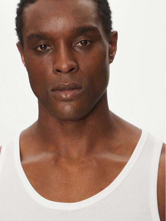 Calvin Klein Underwear Calvin Klein Underwear Komplet tank topów Tank 3Pk LV00NB4184 Biały Slim Fit