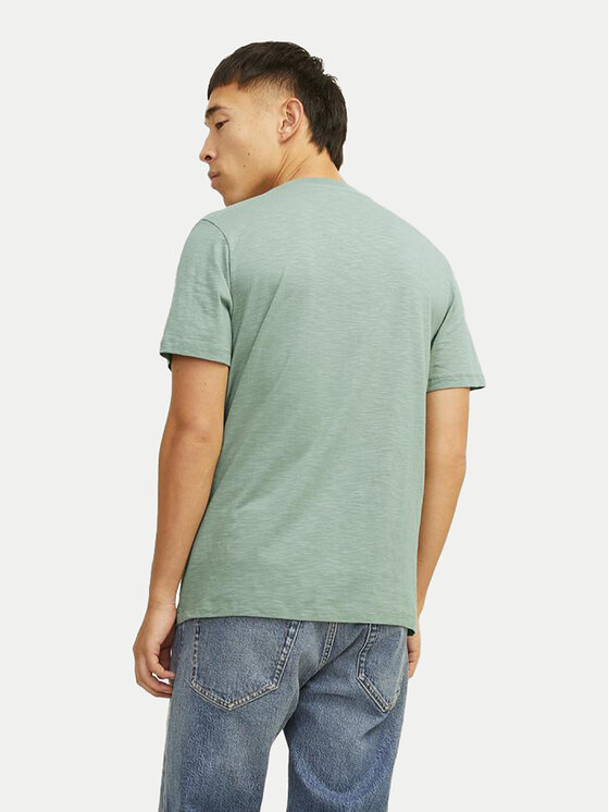 Jack & Jones Jack & Jones T-Shirt Jprblunixs 12257965 Zielony Slim Fit