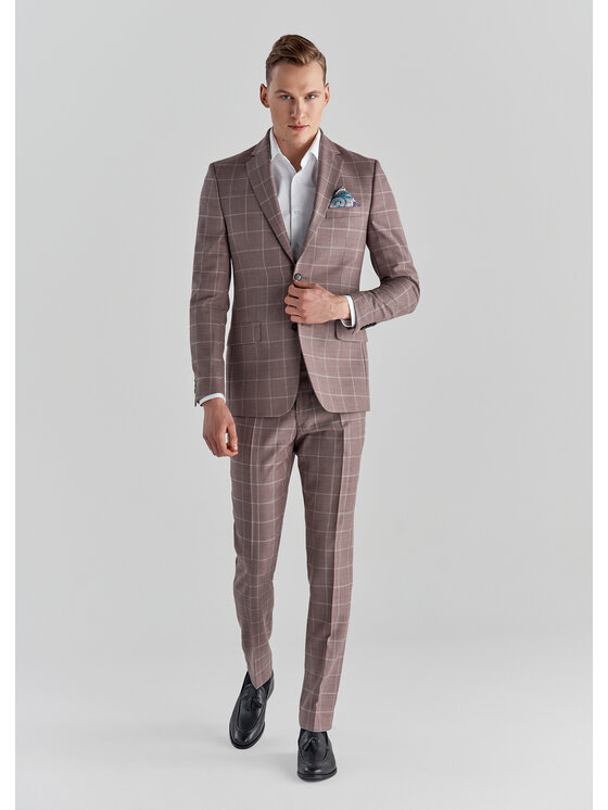 Pako Lorente Pako Lorente Marynarka P22SP-3G-019 Różowy Slim Fit