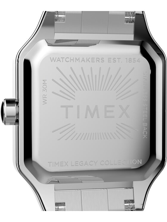 Timex Timex Zegarek TW2Y23800 Srebrny