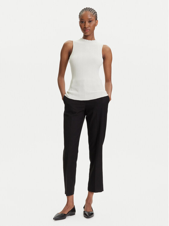 HUGO HUGO Majica Sarepilk 50542597 Écru Slim Fit