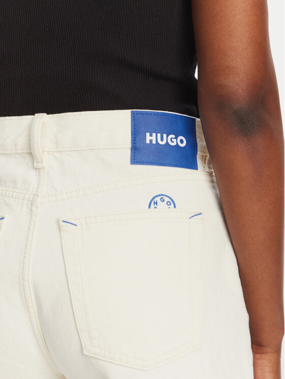 HUGO HUGO Džínsové šortky Gimusa_1_B 50540160 Béžová Regular Fit