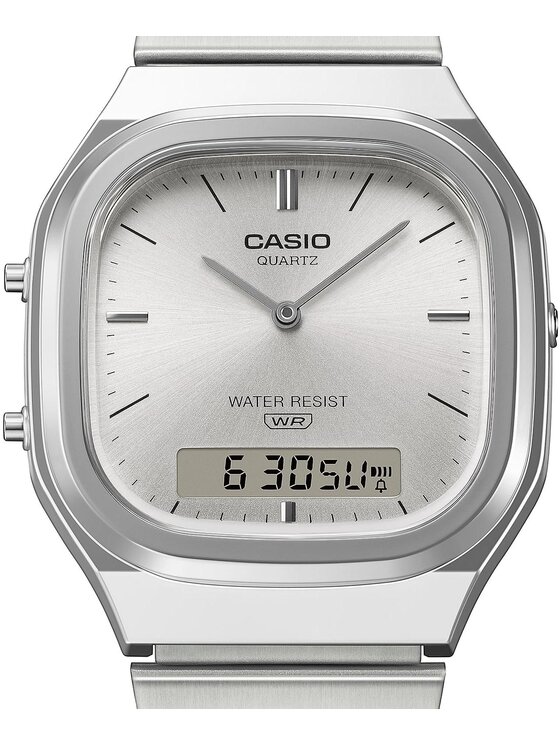 Casio Casio Zegarek 4549526425707 Srebrny