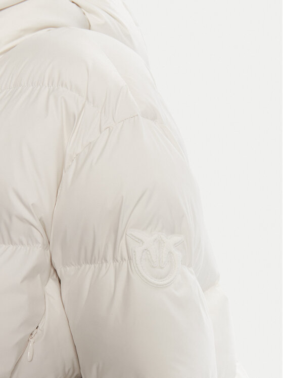 PINKO PINKO Μπουφάν χειμωνιάτικο 101602 A2P6 Λευκό Regular Fit