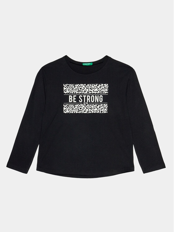 United Colors Of Benetton United Colors Of Benetton Μπλουζάκι 3VR5C10EI Μαύρο Regular Fit