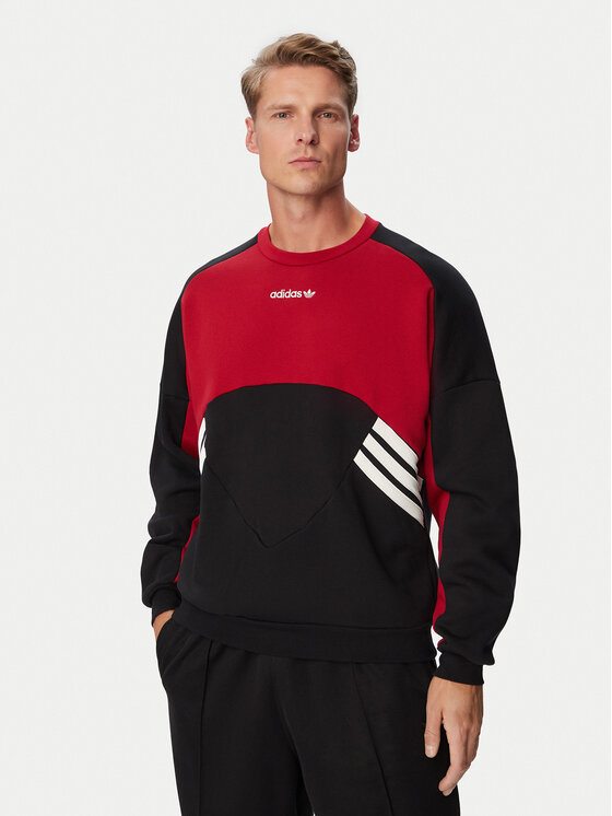 adidas adidas Džemperis Munich 93 Crew Neck Sweatshirt KR9708 Juoda Regular Fit