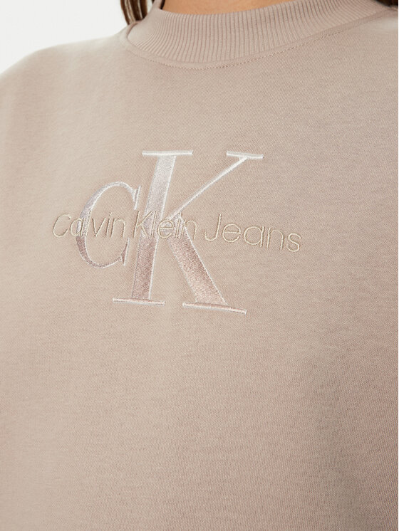 Calvin Klein Jeans Calvin Klein Jeans Úpletové šaty J20J224834 Béžová Relaxed Fit