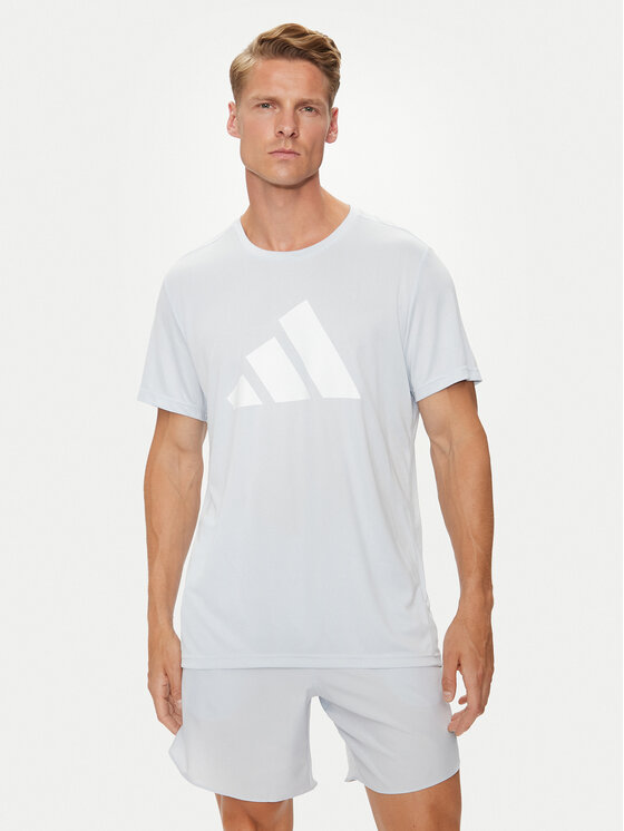 adidas adidas Majica Run It IN0080 Svetlo modra Regular Fit