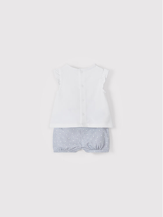Completo 2 T-shirt e pantaloncini 1622 Bianco