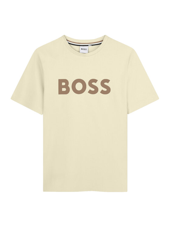 BOSS Tricou J52711 D Bej Regular Fit