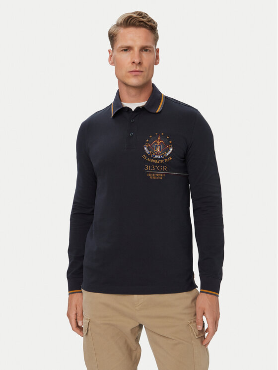 Aeronautica Militare Tricou polo 262PO1942UP00400 Bleumarin Regular Fit