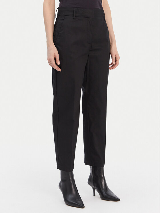 Tommy Hilfiger Tommy Hilfiger Chino kalhoty WW0WW40504 Černá Straight Fit