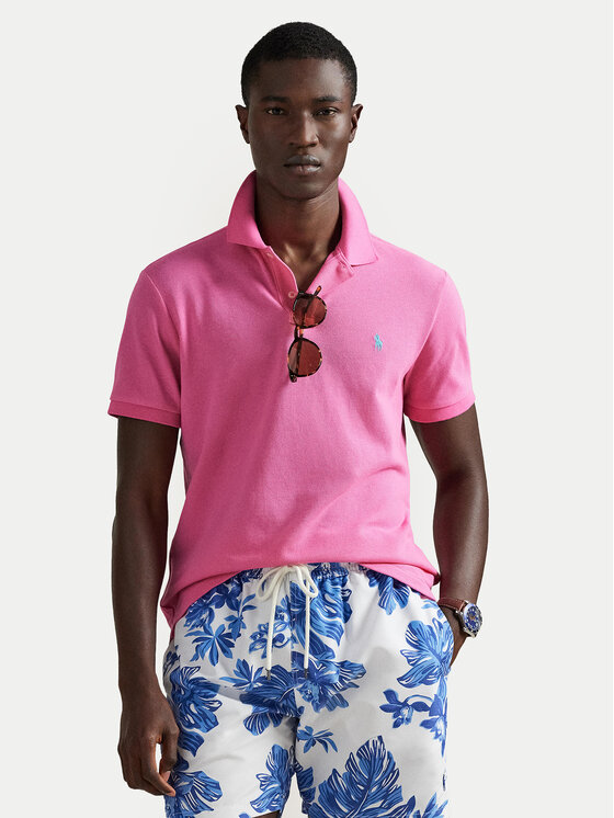Polo Ralph Lauren Polo Ralph Lauren Polo 710680784510 Różowy jasny Custom Slim Fit