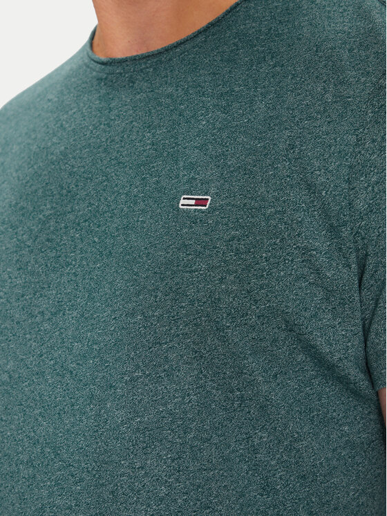 Tommy Jeans Tommy Jeans T-shirt Jaspe DM0DM09586 Verde Slim Fit