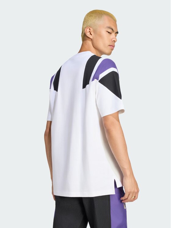 adidas adidas Koszulka techniczna 172012 Biały Loose Fit