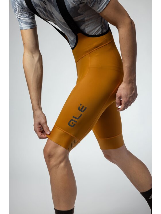 Alé Cycling Alé Cycling Szorty rowerowe PR-E Magic Colour Żółty Fitted Fit