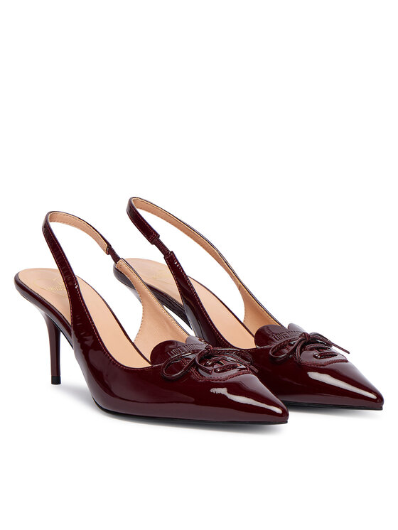 LOVE MOSCHINO LOVE MOSCHINO Čevlji z visoko peto JA10517G0NIH0556 Bordo rdeča