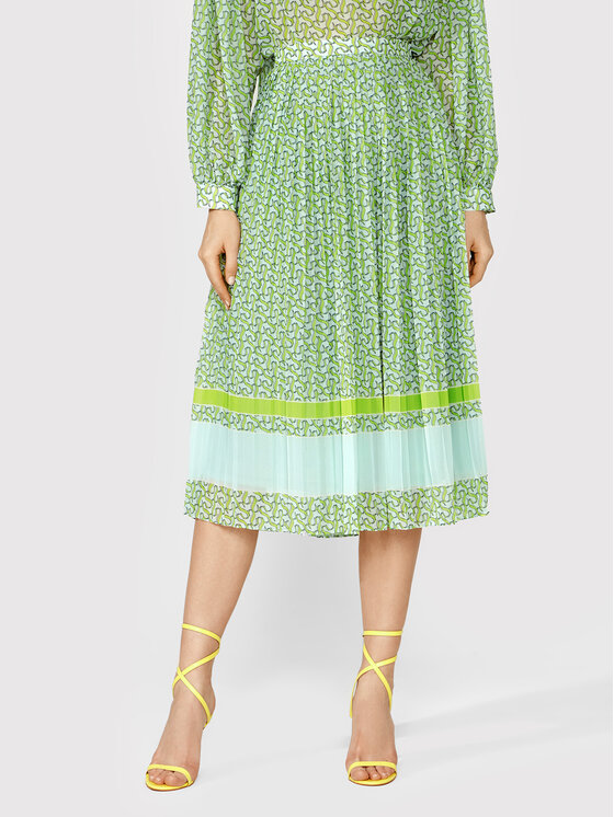 Simple Plisirano krilo SDD002 Zelena Regular Fit