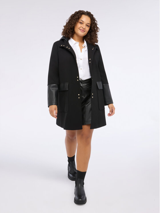 Fiorella Rubino Fiorella Rubino Cappotto invernale 0233T000334N033 Nero Regular Fit