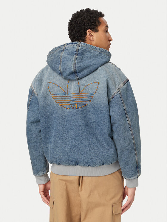 adidas adidas Geacă de blugi KE0131 Albastru Loose Fit