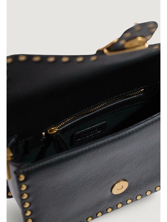 PINKO PINKO Borsetta LOVE ONE SLOUCHY CL STUDS SMAL Nero