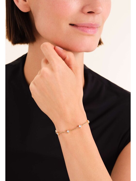 Rosefield Rosefield Bransoletka Playful Diamonds Złoty