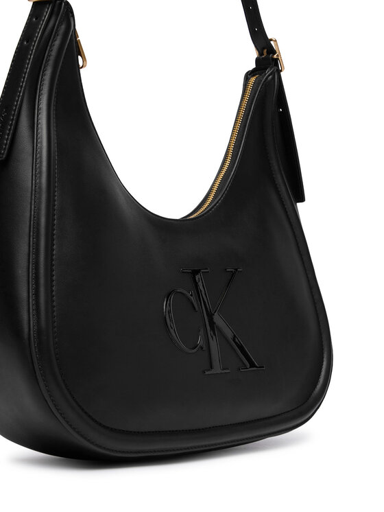 Calvin Klein Calvin Klein Kabelka Bold Ck Crescent Bag LV04F3427G Čierna