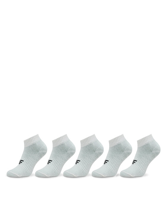 4F 4F 5er-Set niedrige Kindersocken 4FJWAW23USOCF231 Weiß