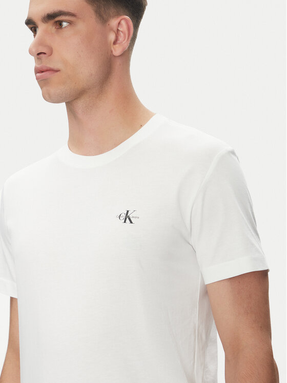 Calvin Klein Jeans Calvin Klein Jeans 2er-Set T-Shirts Monologo J30J320199 Weiß Regular Fit