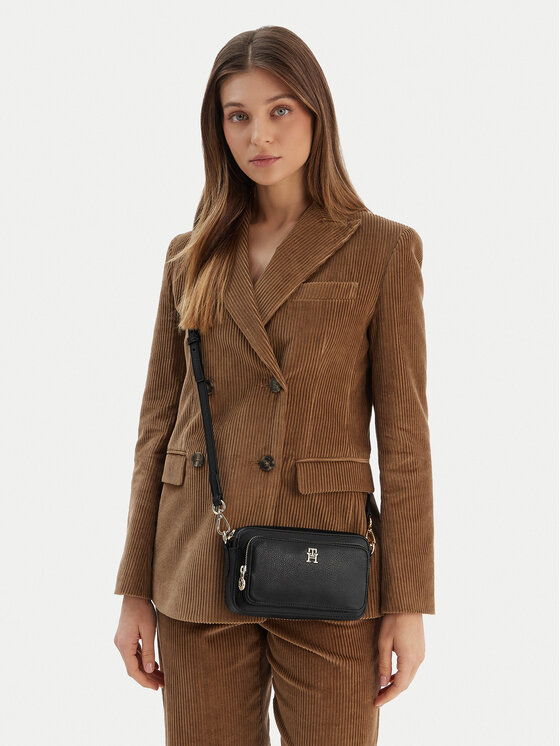 Tommy Hilfiger Tommy Hilfiger Ročna torba Th Icon Camera Bag AW0AW18120 Črna