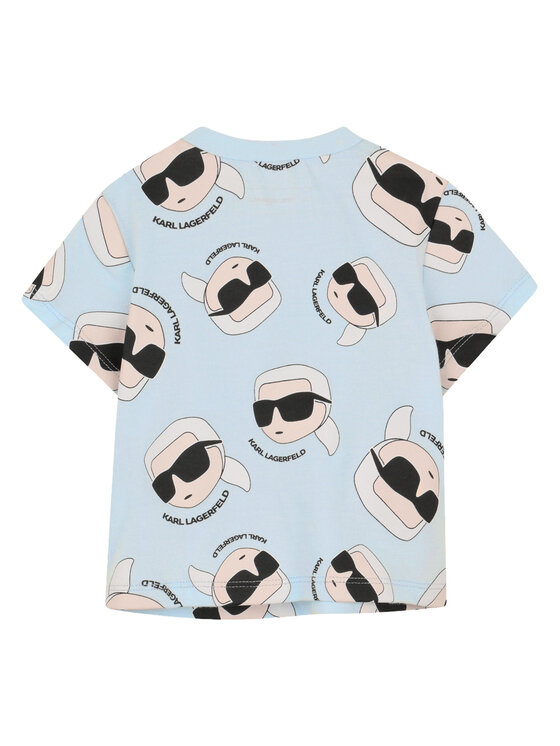 Karl Lagerfeld Kids Karl Lagerfeld Kids Set tricou și pantaloni scurți Z31070 M Colorat Regular Fit