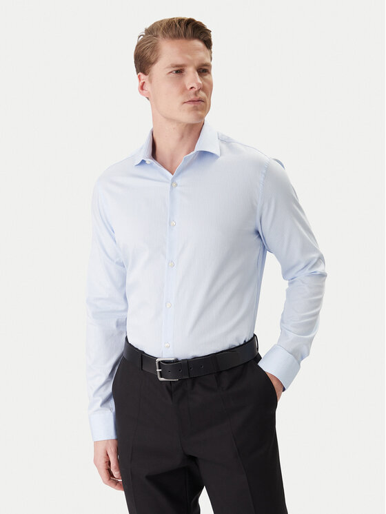 Calvin Klein Calvin Klein Риза LV019EU119 Светлосиньо Slim Fit