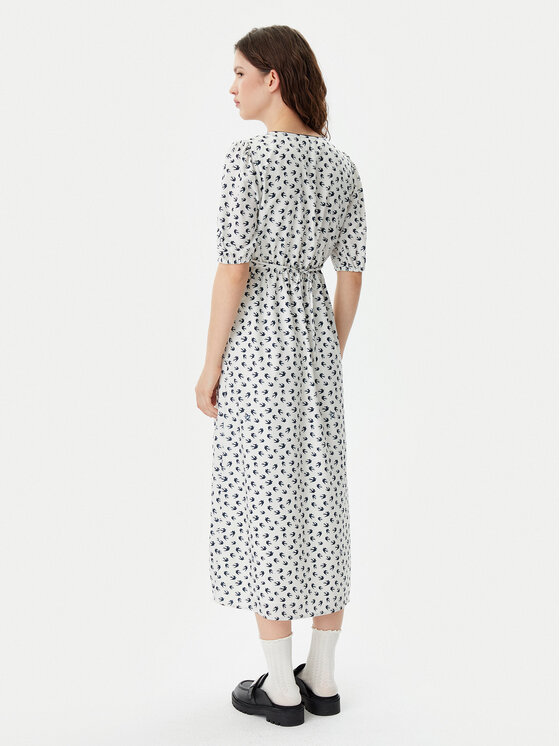 Tommy Jeans Tommy Jeans Rochie de vară Bird DW0DW20336 Alb Regular Fit