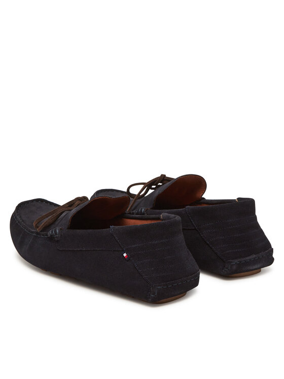 Tommy Hilfiger Tommy Hilfiger Mocasini Hilfiger Folded Suede Driver FM0FM05385 Bleumarin